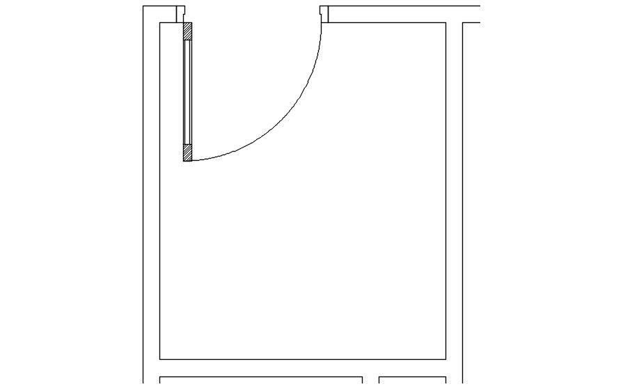 Room layout plan in AutoCAD 2D drawing, dwg file, CAD file