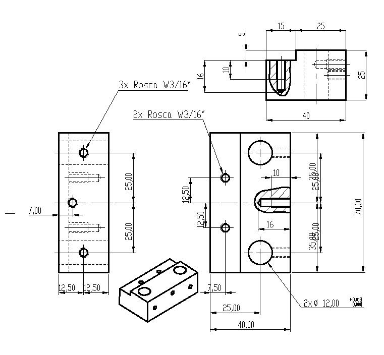Rosca's support and angle section details are given in this AutoCAD DWG drawing. Download the AutoCAD 2D DWG file.