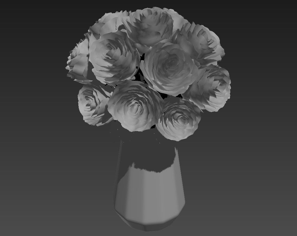 Rose Plant 3d model Max File 
