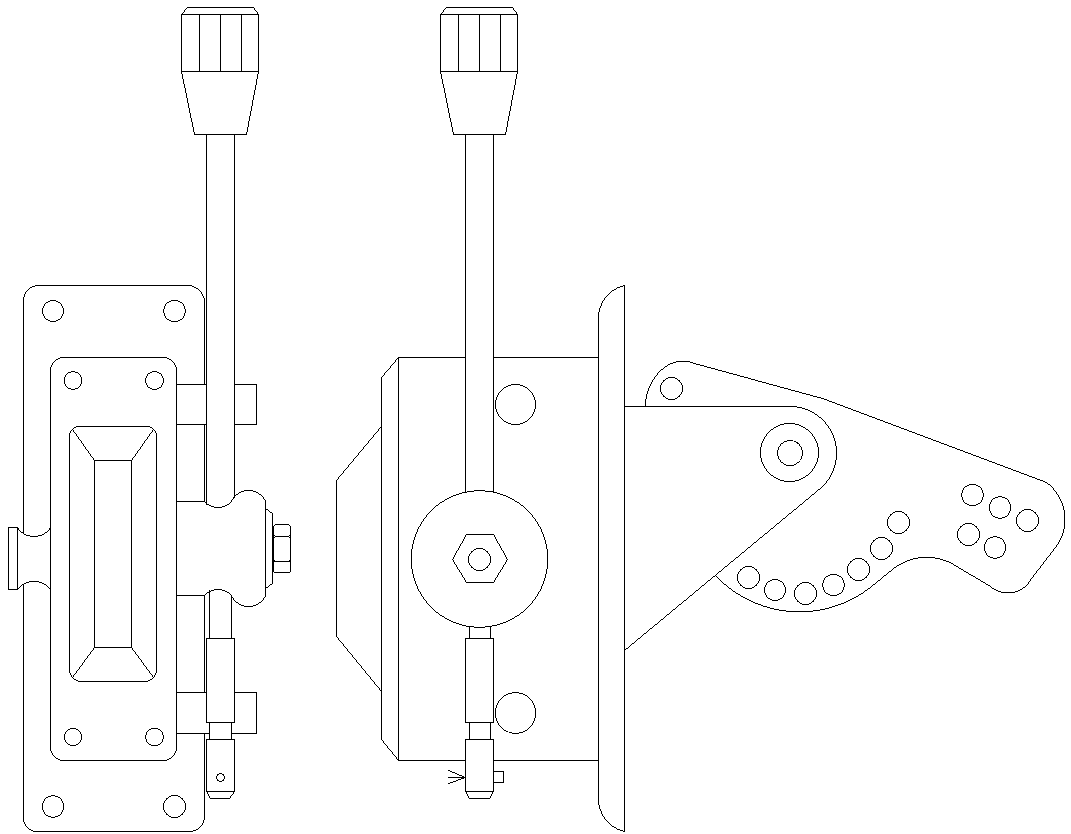 Rotary Manual Drive Machine Layout Design AutoCAD DWG