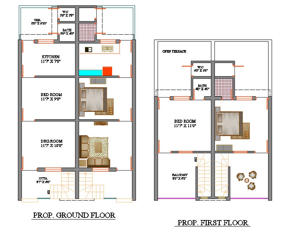 Row House Layout Plan