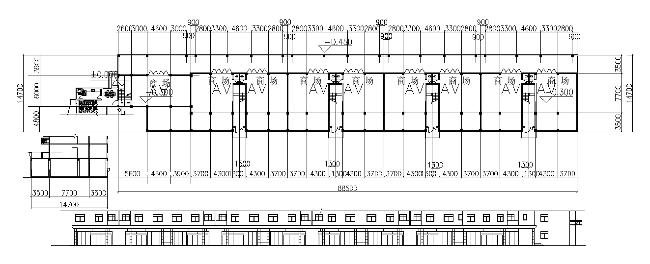 Rowhouse design cad drawing is given in this cad file. Download this 2d cad file now.