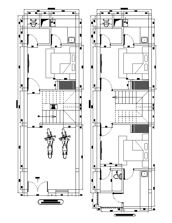 Rowhouse design cad drawing is given in this cad file. Download this cad file now.