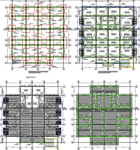 Royal office building system architecture details dwg file