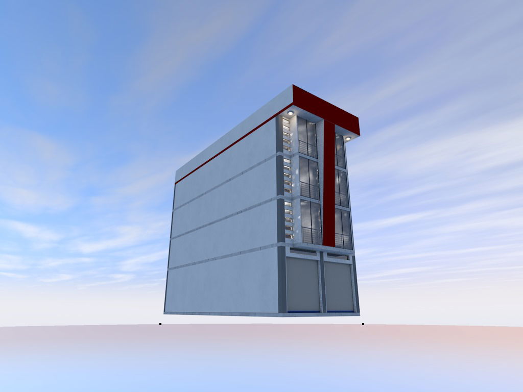 House Plan With Ground Floor Shop Design DWG File
