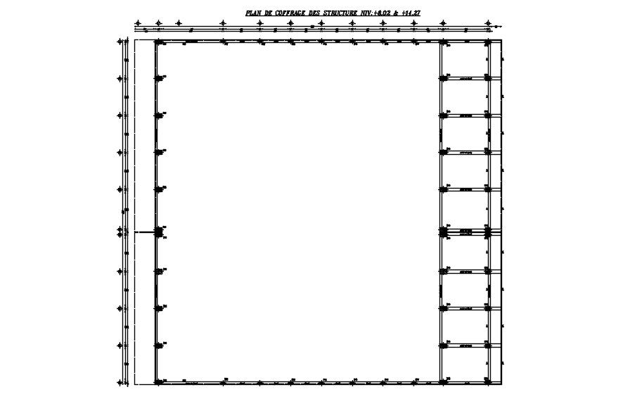 STRUCTURE FORMWORK PLAN design in AutoCAD 2D drawing, CAD file, dwg file
