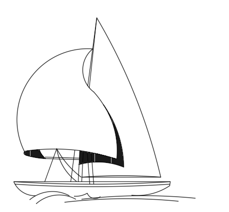 Sailboat plan AutoCAD drawing is given in this file