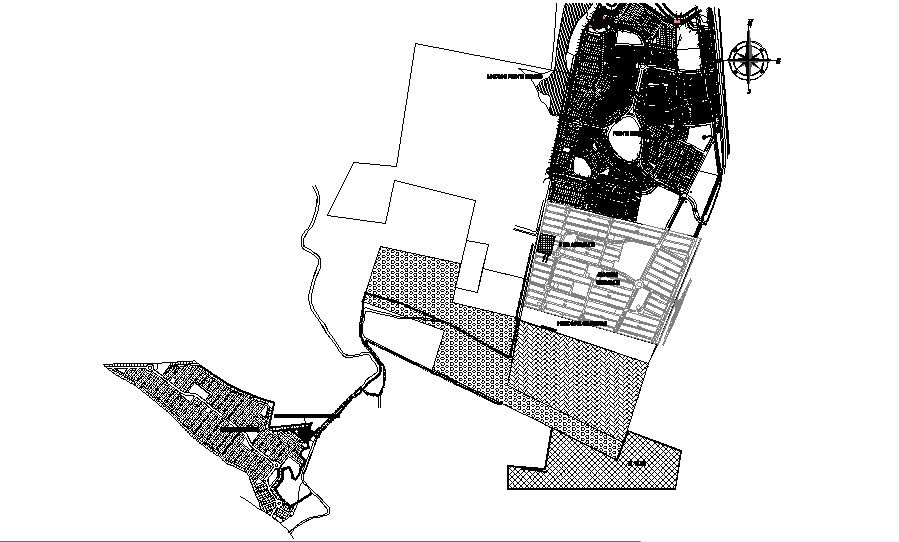 AutoCAD DWG of San Ramond City Layout and Map