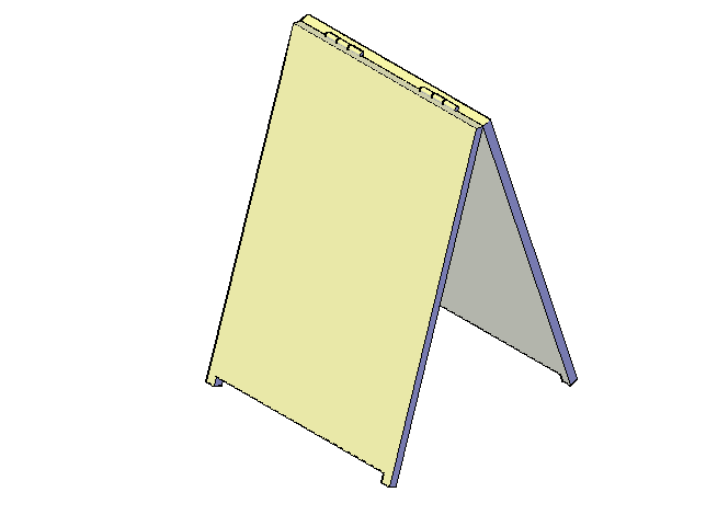 Sandwich cutter board front 3d elevation