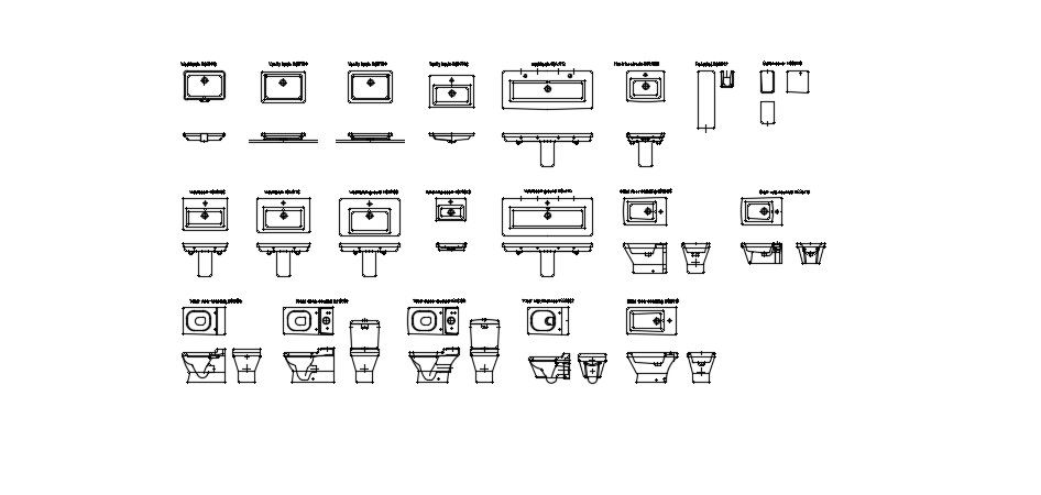 Sanitary CAD Block In DWG File