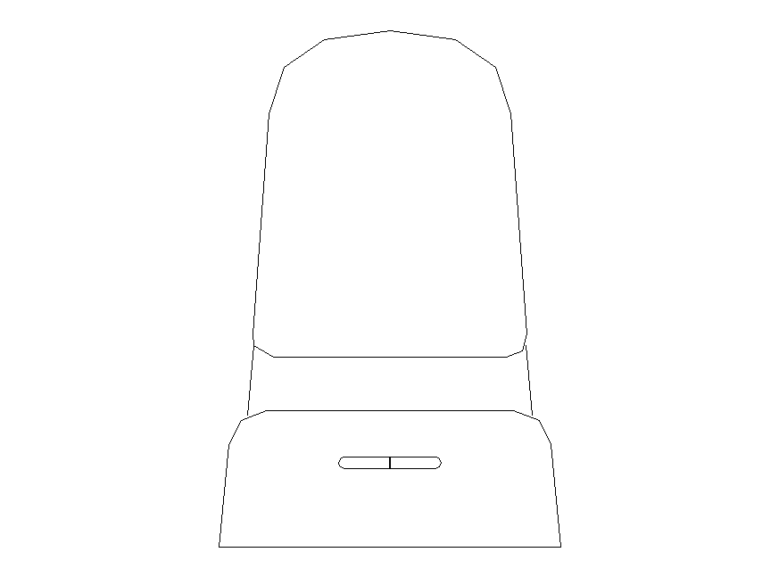 Sanitary English sitting closed toilet detail 2d view layout file