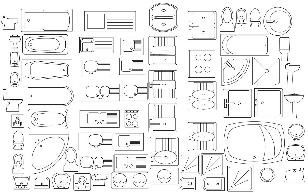Sanitary Ware CAD Blocks Free
