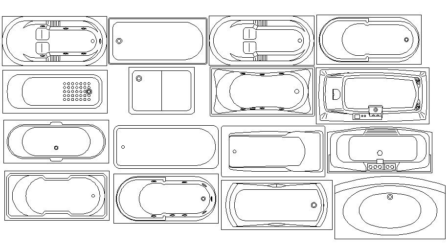 Sanitary blocks design drawing