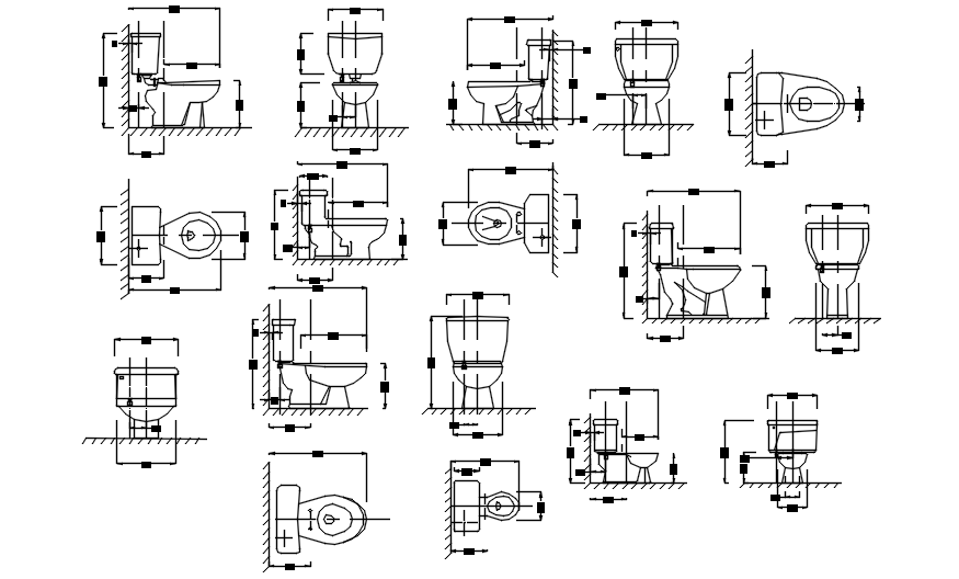 Sanitary detail in autocad