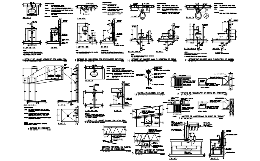 Sanitary layout in dwg file