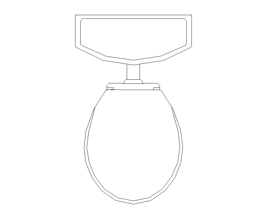 Sanitary toilet detail structure 2d view CAD block autocad file