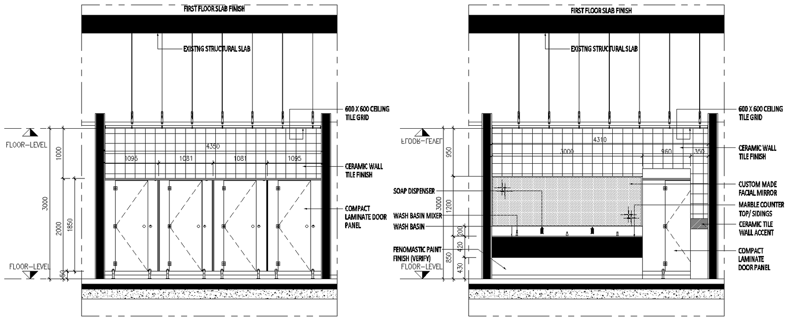 Sanitary fittings details dwg autocad drawing .