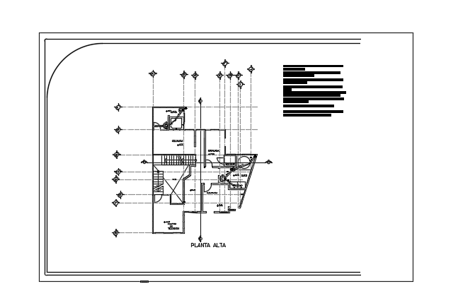 Sanitary water line of the 12x15m plan alta AutoCAD drawing