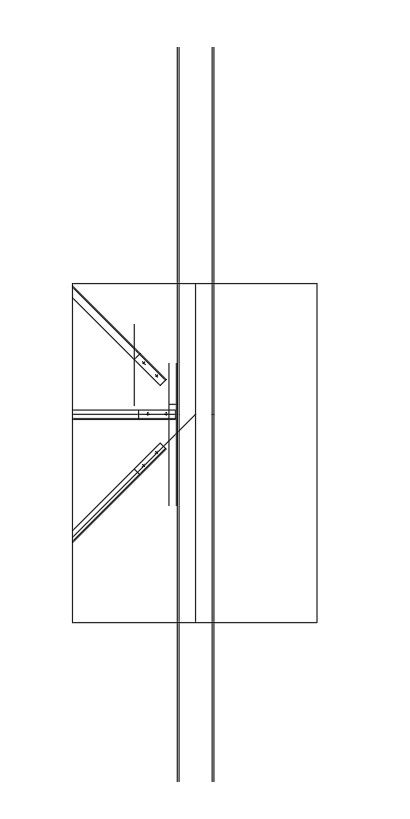 Scaffolding folding details in AutoCAD 2d dwg file.