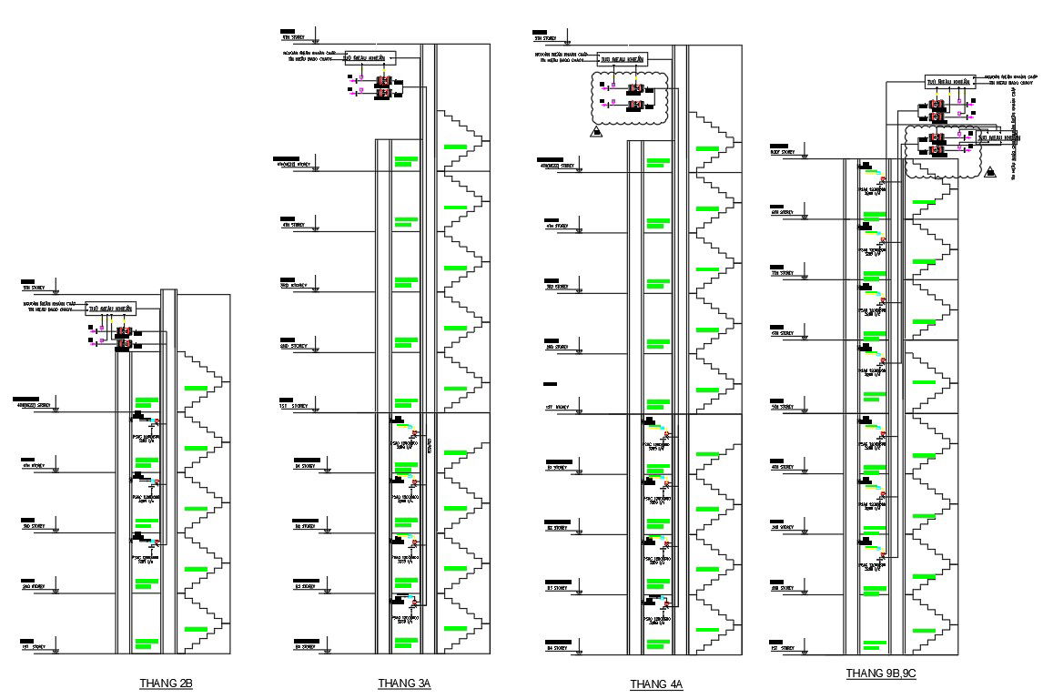 Schematic diagram of smoke exhaust commercial building of 2D Autocad model is given in this file. Download the Autocad DWG file.