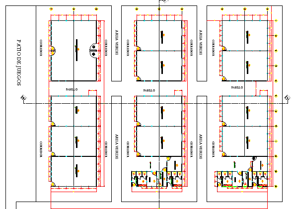 School Architecture Design and Structure Details dwg file