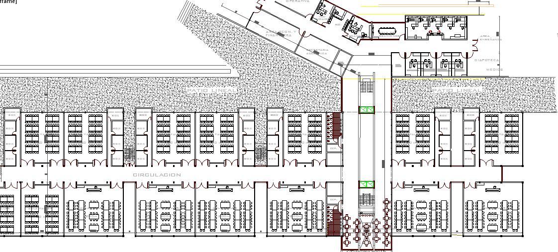 School Architecture Layout and Design dwg file