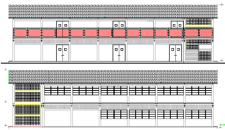 School Architecture Layout and Design dwg file