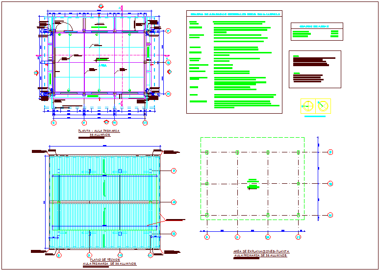 School classroom plan view with door and window view dwg file