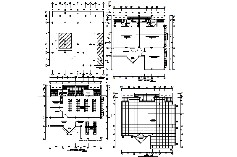School plan detail dwg file