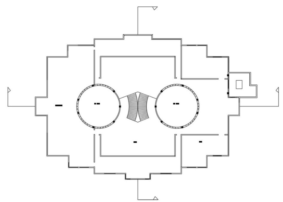 School Building Terrace Plan Drawing Download Free DWG File