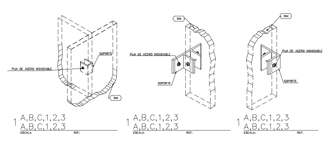 Screen fixing detail drawing is given in this Autocad drawing file. Download now.