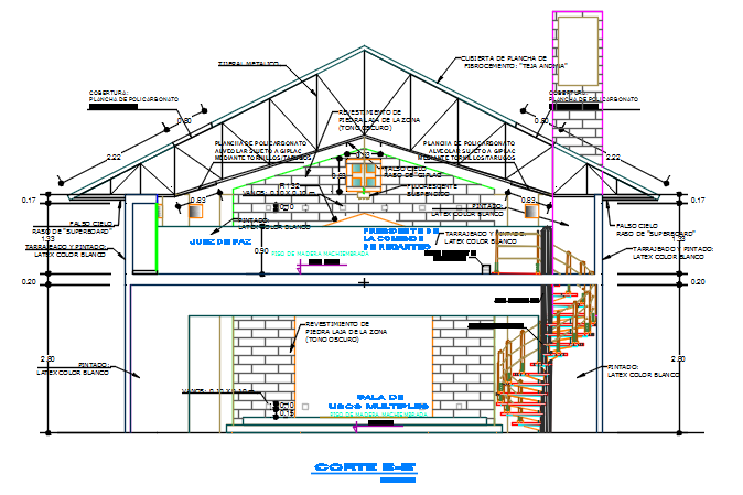 Section A-A’ detail dwg file