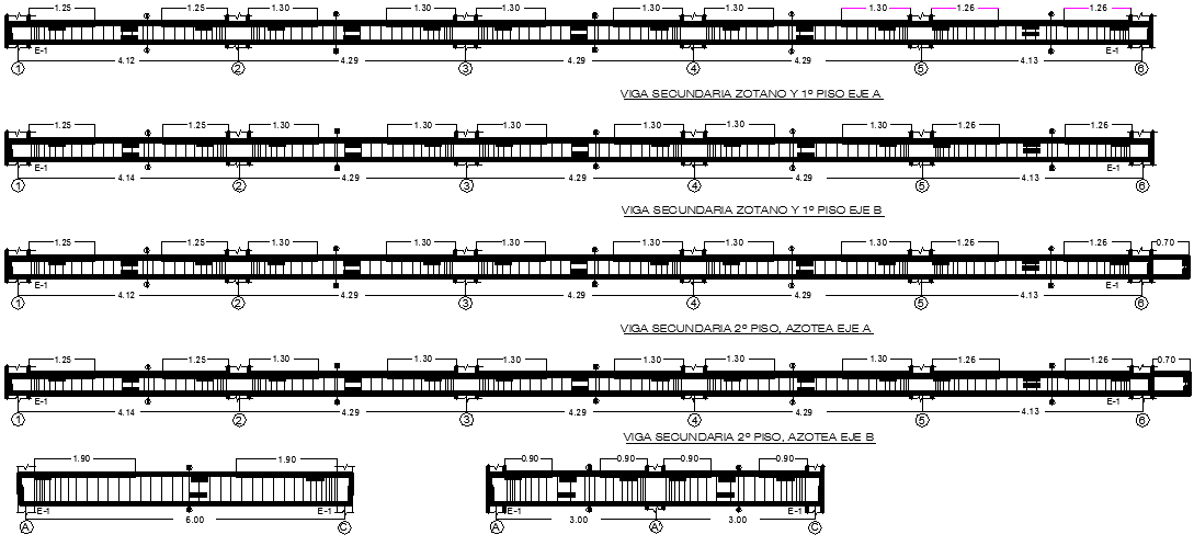 Section Details of House Design dwg file