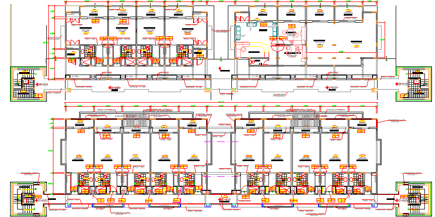 Section Plan of Arc Club House Architecture Layout dwg file