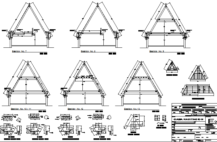 Section and elevation details