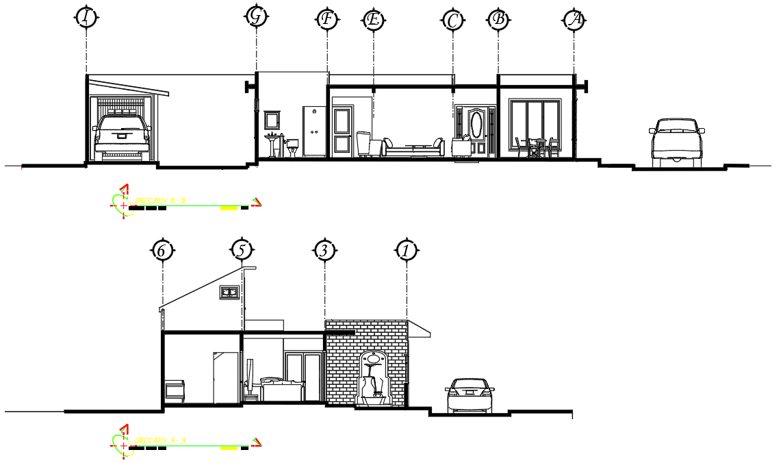 Section and elevation details 
