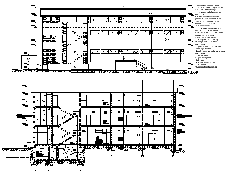 Section coffee company headquarter sand confectionery layout file