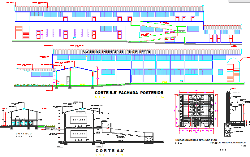 Section detail dwg file
