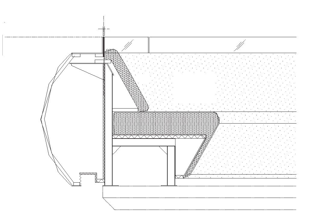 Section detail of a structure 2d view CAd construction block layout dwg file