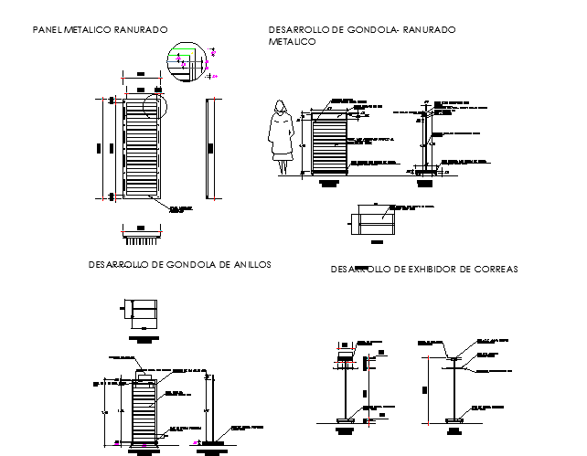 Section details with Human figure detailing