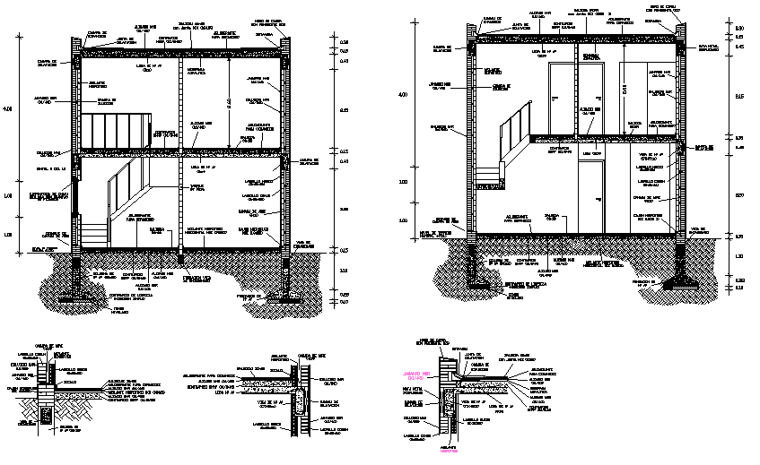 Section foundation details dwg file