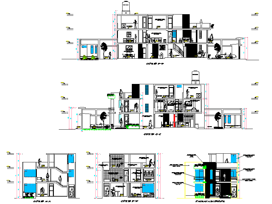 Section living place detail layout file