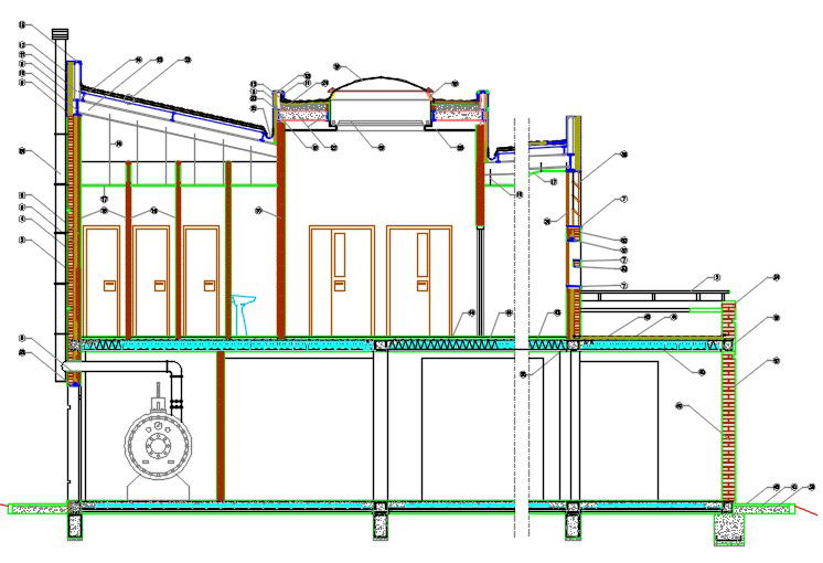 Section of housing with specification.