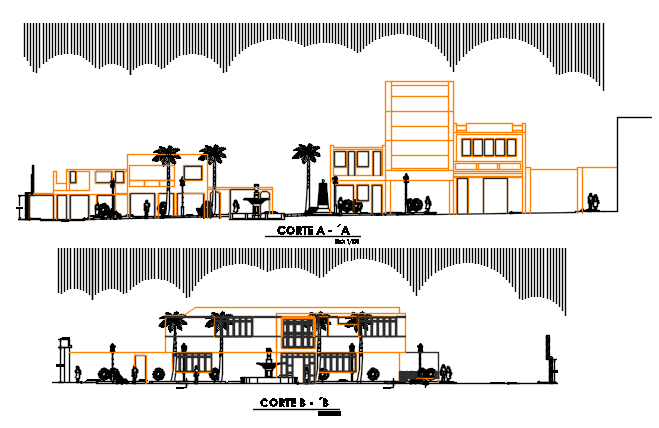 Section plan detail dwg file