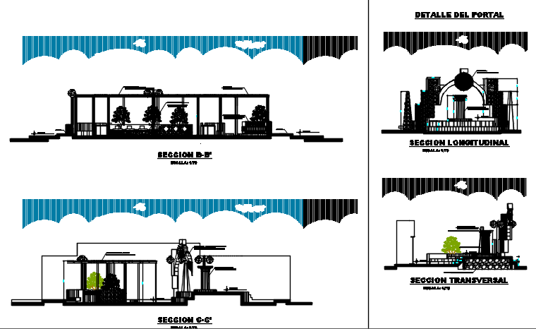 Section plan detail dwg file
