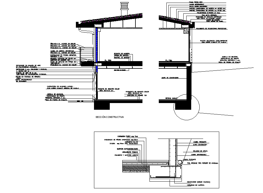 Section plan detail dwg file