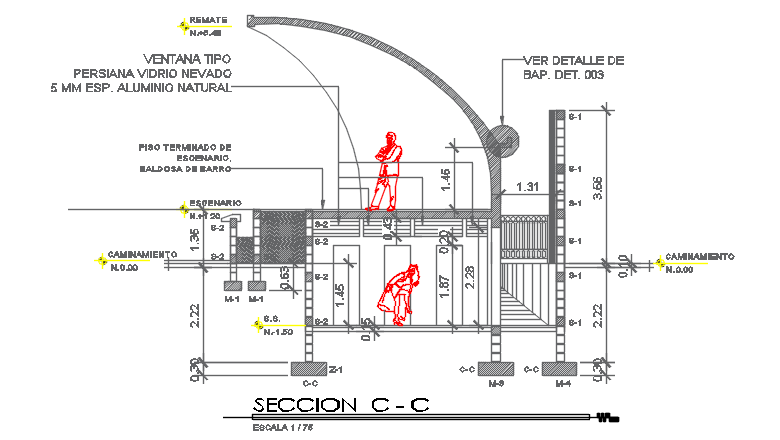 Section plan detail dwg file