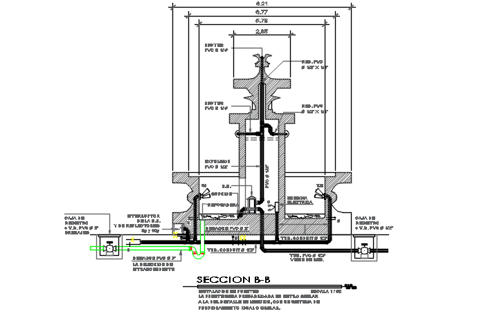Section plan detail dwg file