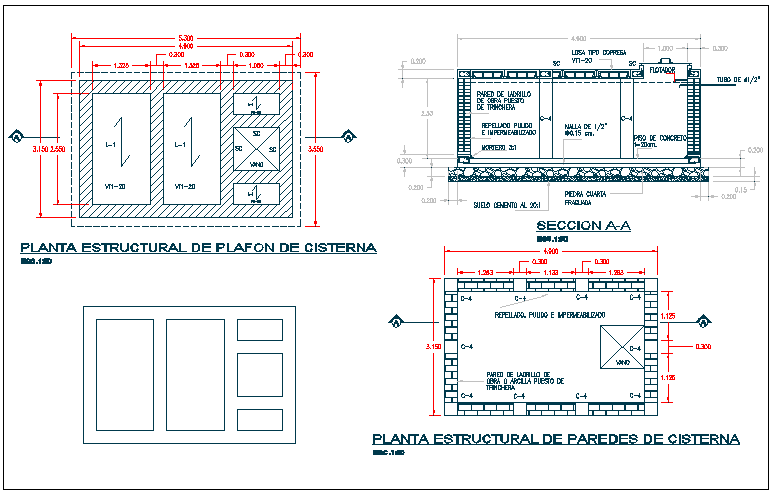 Section plan view of floor slab detail view dwg file