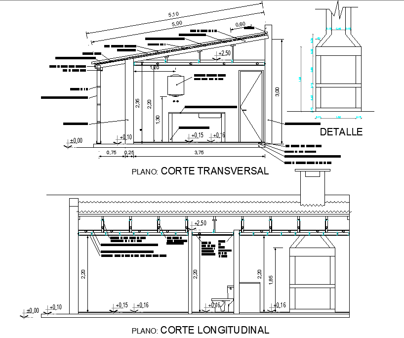 Section toilet detail dwg file